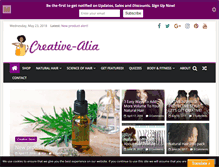 Tablet Screenshot of creative-alia.com